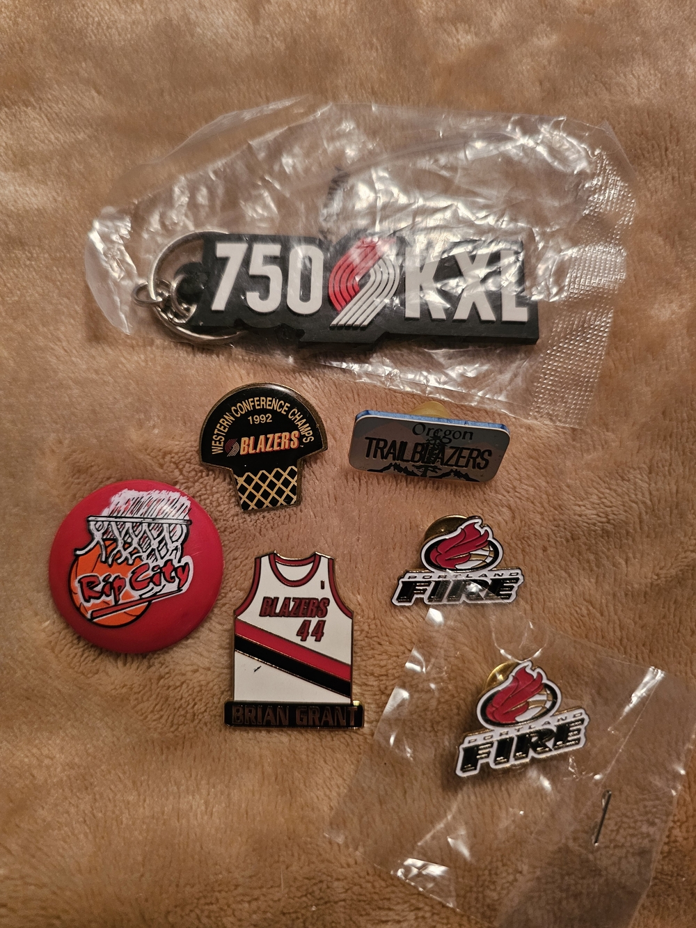 Collectible Pin and Keychain Set - Red, Black, White❤️🤍